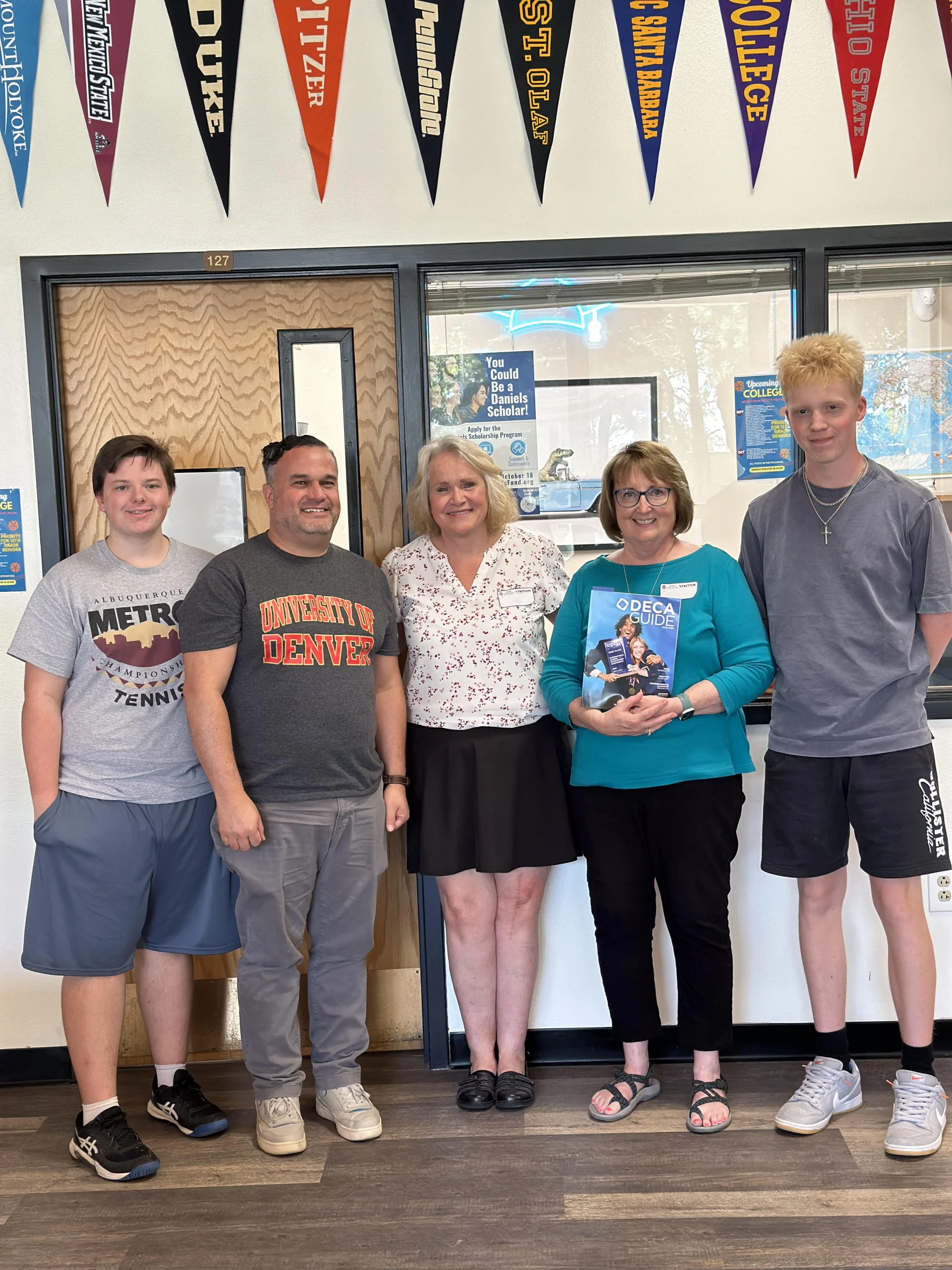 DECA officials help Prep students get their chapter up and running.