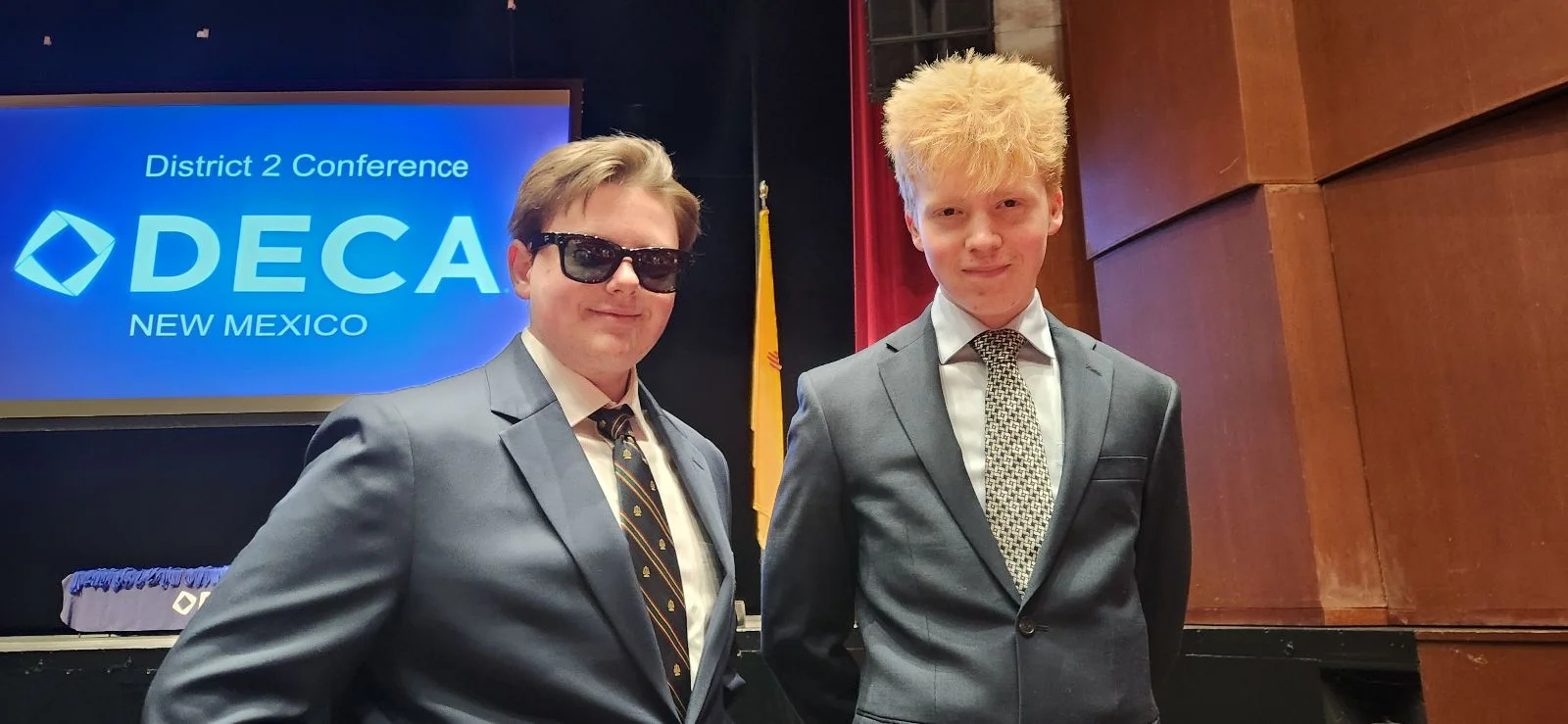 Prep DECA founders Oliver Rich-Jackson '26 and Saxon Proffitt '26