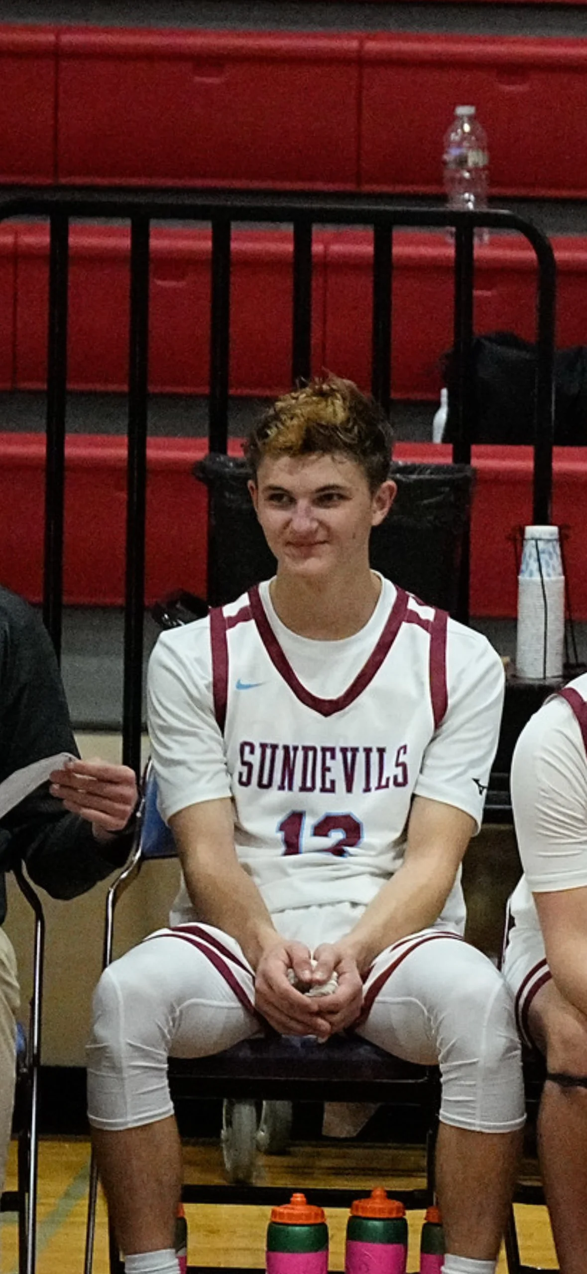 Logan Lemons plays both varsity basketball and baseball at Sandia Prep 