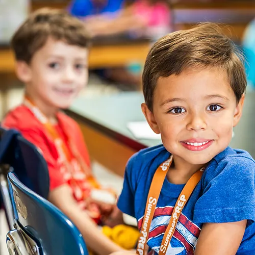 young campers smiling 