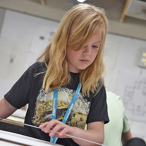 camper in architecture class