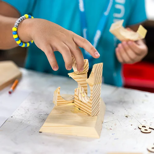 Closeup of woodworking