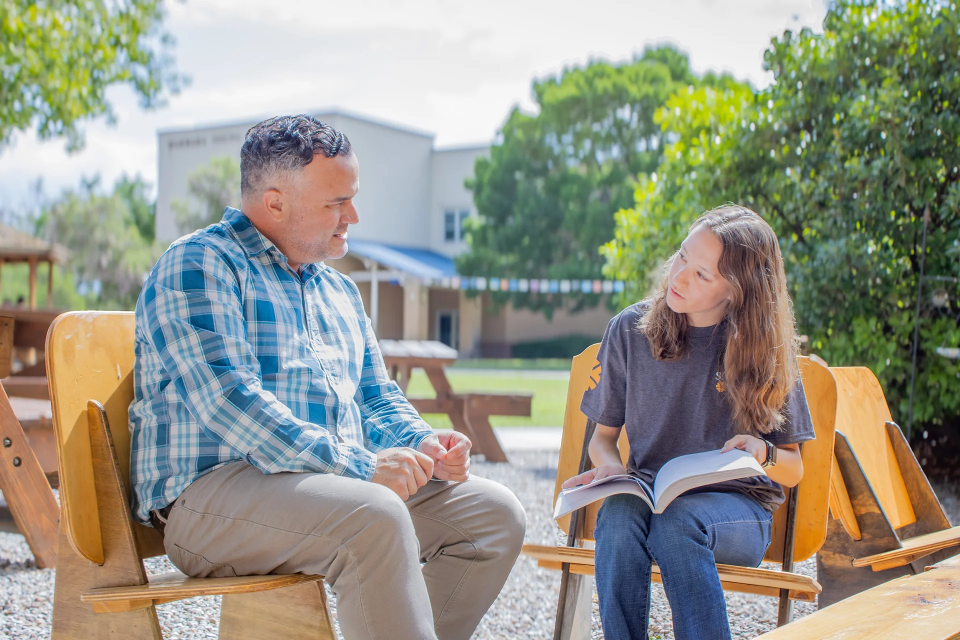 Pablo with student